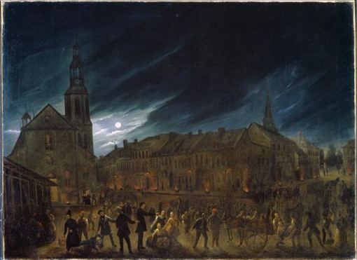 Le choléra à Québec v. 1832 par Joseph Légaré