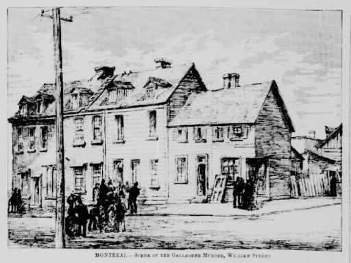 La maison où a eu lieu le crime. Canadian illustrated news, 12 juillet 1879