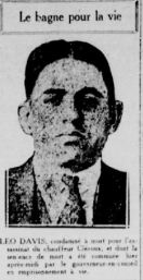 Leo Davis. La Patrie, 24 octobre 1924