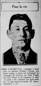 Mike Valentino. La Patrie, 24 octobre 1924